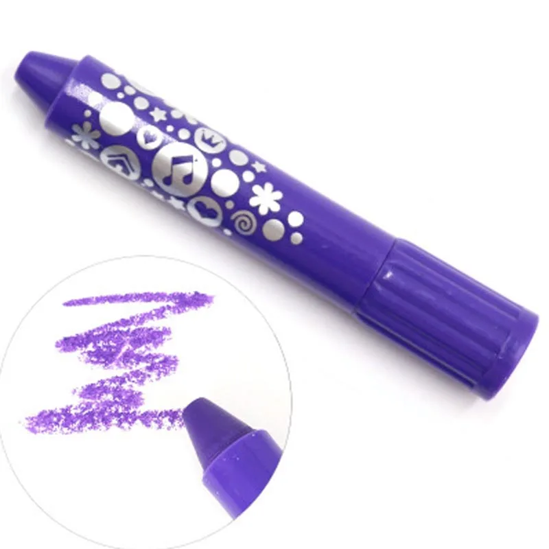 purple Saizhi игрушка для рисования краски детская моющаяся цветная красочная масляная краска Одноцветный карандаш водорастворимый игрушка SZ3120 - Цвет: purple