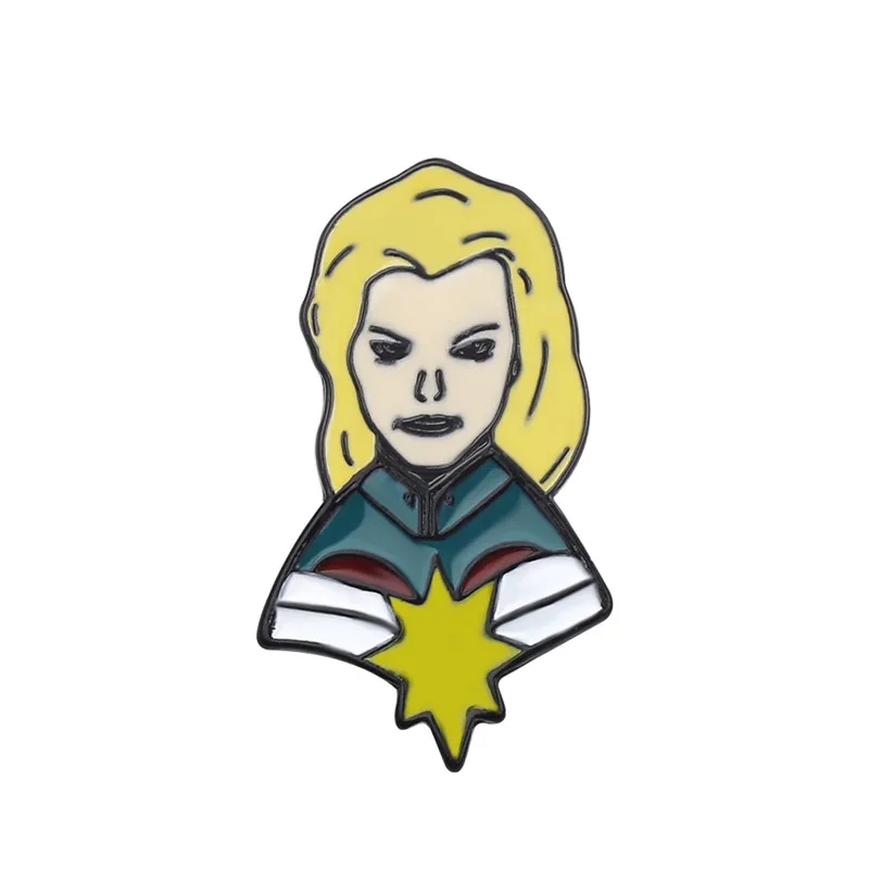 Marvel булавки Дэдпул Охотники за привидениями броши "Бэтмен" булавки флэш Капитан Америка Супермен броши для мужчин значок шапка галстук ТЭК брошь - Окраска металла: Brooches pins