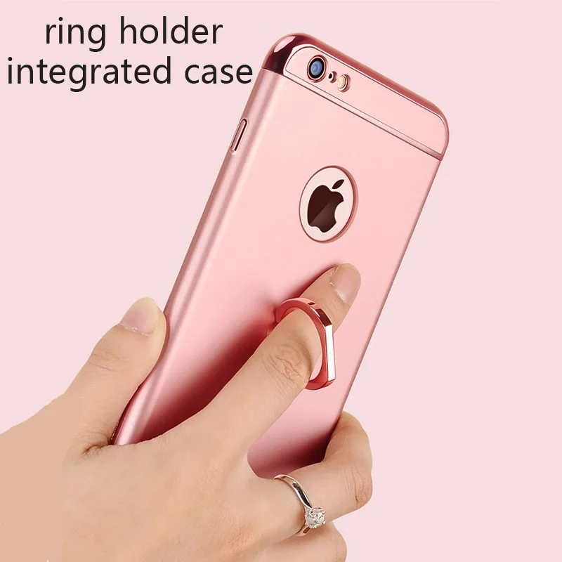 Чехол с полным покрытием 360 градусов для iphone 7 plus встроенный Модный чехол кольцом