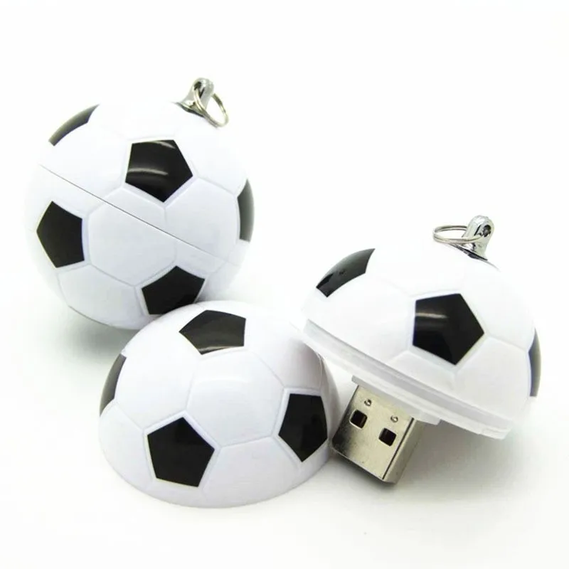 Новое поступление Пластик круглый смешно Футбол USB 2.0 флеш накопитель флэш 16 ГБ 32