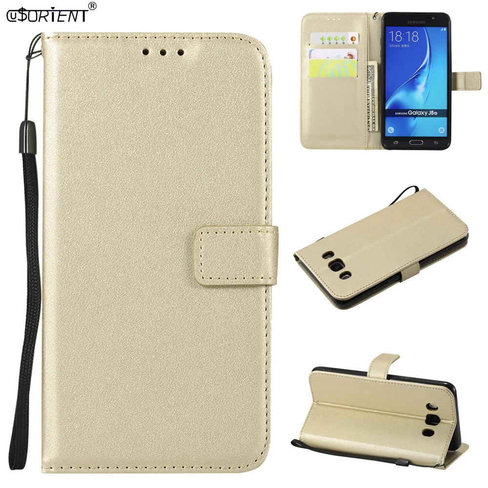 Кожаный чехол-бампер для Samsung Galaxy J5 2016 J56 чехол с откидной крышкой и бумажником