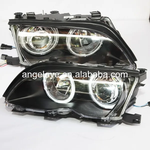 

For BMW E46 318i 323i 320i 325i 330i 4 doors CCFL Angel Eyes Head lamp Headlights Front light 2002-2005 year LF