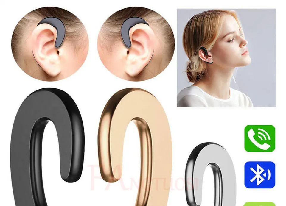 FANGTUOSI Мини беспроводные Bluetooth наушники безболезненная Спортивная гарнитура бизнес ушной крючок наушник с микрофоном для ios и Android