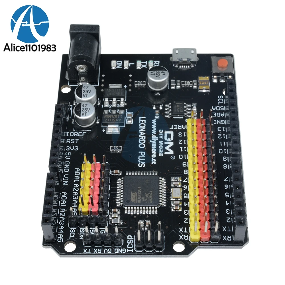 Плата Leonardo R3 Plus CH340 G CH340G ATmega32U4 AU микроконтроллер модуль Micro USB совместимый с