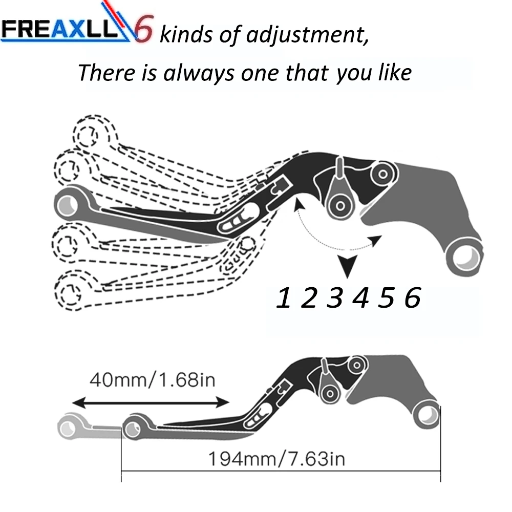 For Suzuki DL1000 V-STROM DL650 Motorbike Aluminum Levers Motorcycle Brake Clutch Foldable Extendable Adjustable | Автомобили и