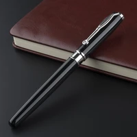 full metal pen high quality roller ball pen medium 0 5mm refill gold clip black matte rollerball pen
