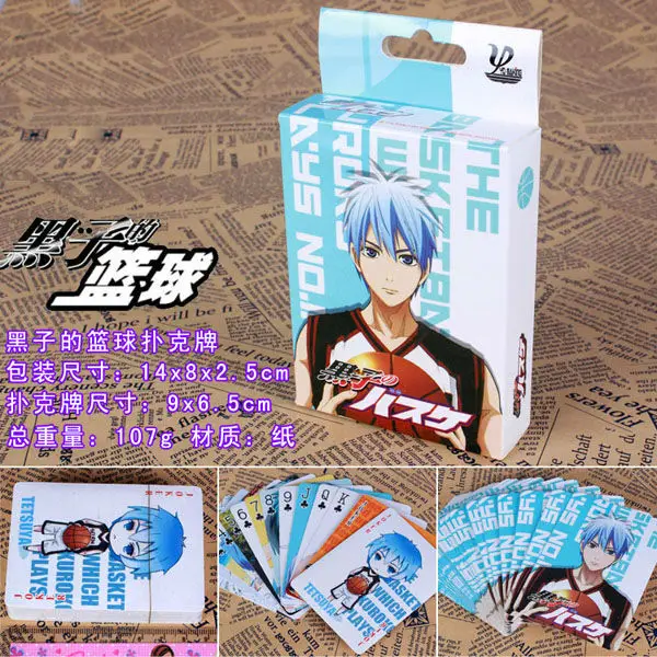 Аниме Kuroko игрушки Kuroko's баскетбольный покер персонаж колода игра коллекция