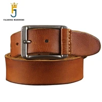 fajarina quality novelty cow skin mens designer belts man with metal retro needlepoint buckle belt for men 3 6cm wide n17fj104