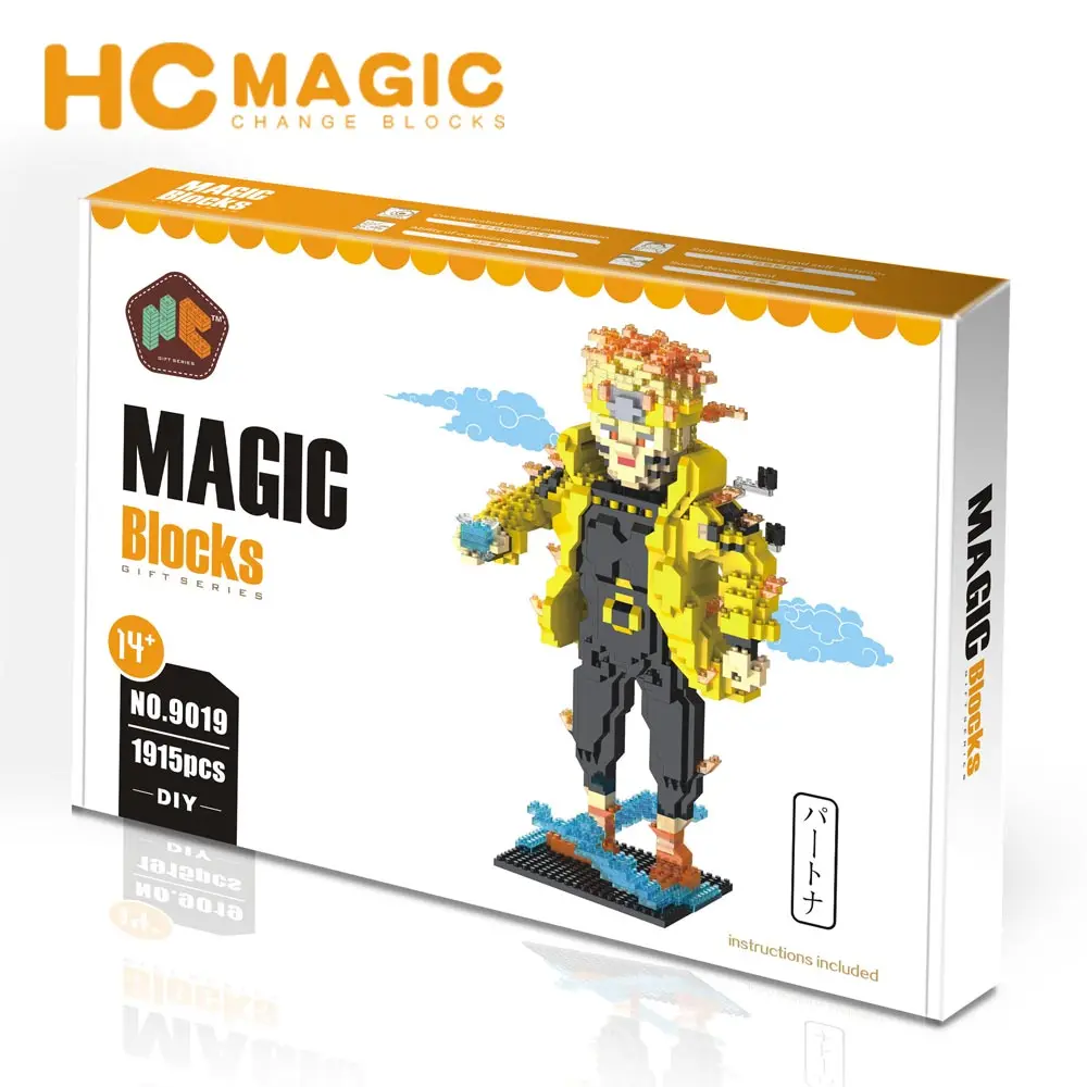 

HC MAGIC 9019 Diamond Building Blocks Japan Anime Figurines Toys Educational Gifts Action Figure Plastic Assembly Model Gift