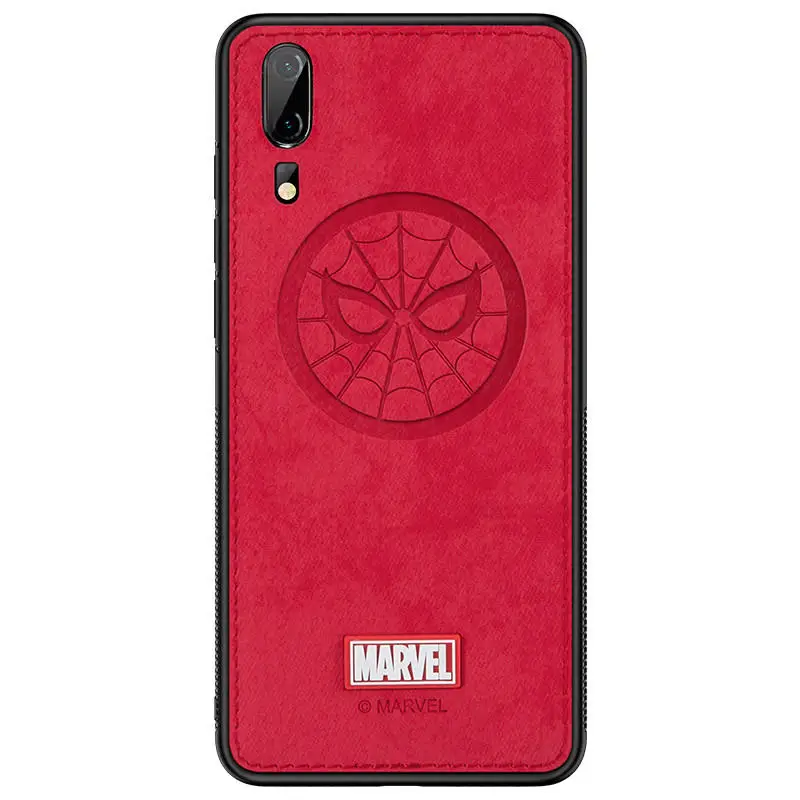 Оригинальные брендовые чехлы для телефонов huawei P20 Pro Марвел Тор Железный человек паук ударопрочный тканевый задний Чехол для huawei P20 Coque