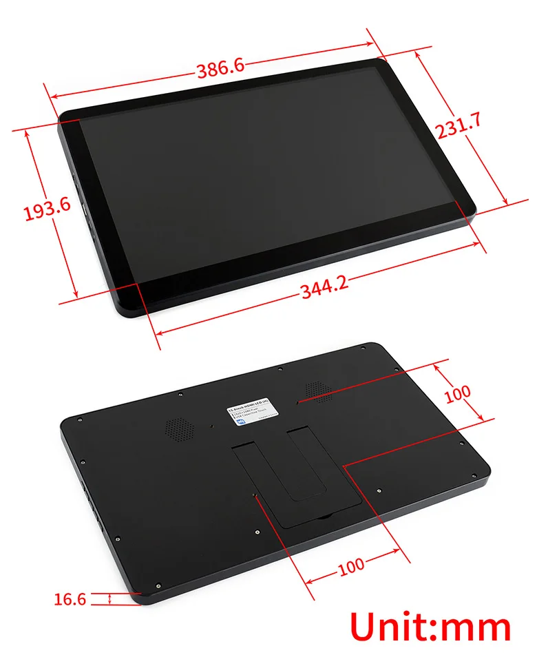 Waveshare 15,6 дюймов ips емкостный сенсорный экран lcd закаленное стекло 1920x1080 HDMI дисплей для Raspberry Pi Jetson Nano