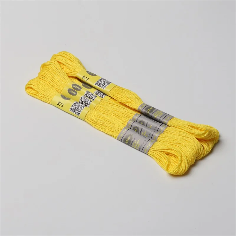 447 DMC Цвета 12skeins 8 м (8.7yds) двойной Мерсеризованный хлопок мулине Вышивка крестом 6
