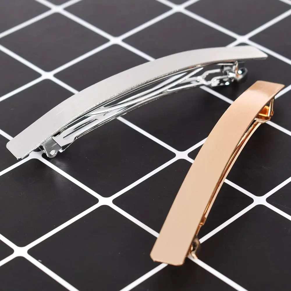 Новые женские заколки для волос на весну девочек в длинную полоску металлическая