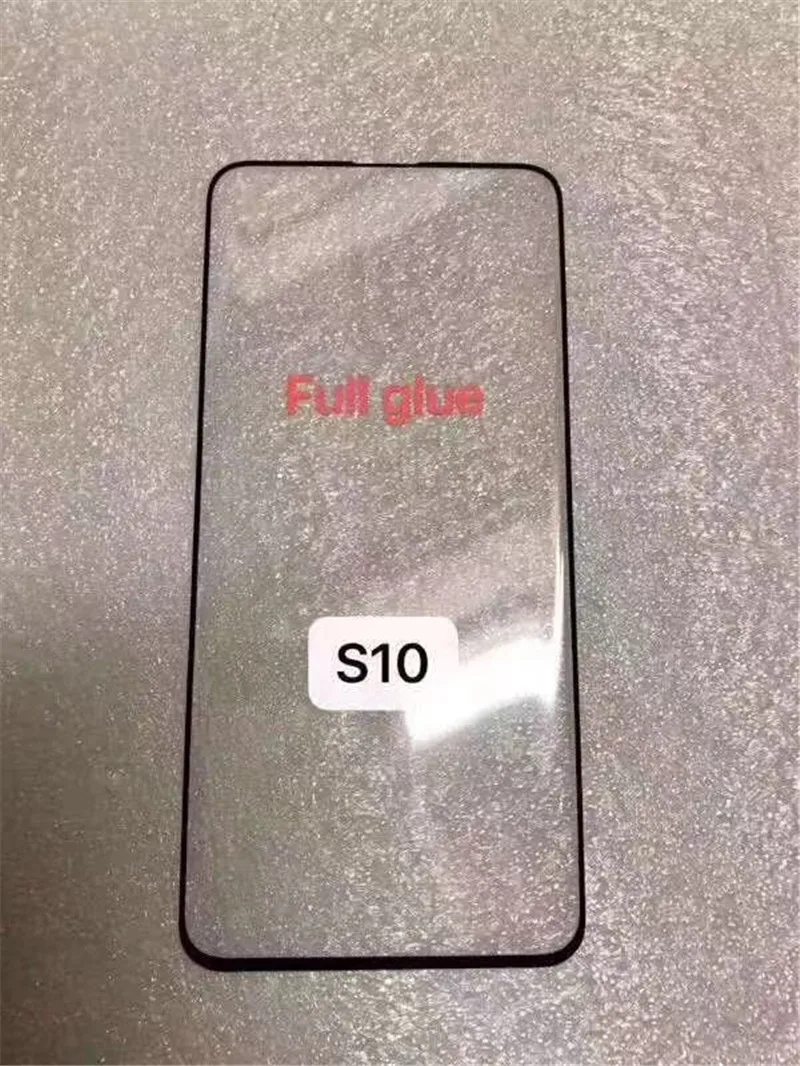 3D Curved Transparent Full Glue Tempered Glass For SAMSUNG S10 lite Adhesive Screen Protector Galaxy plus | Мобильные телефоны и