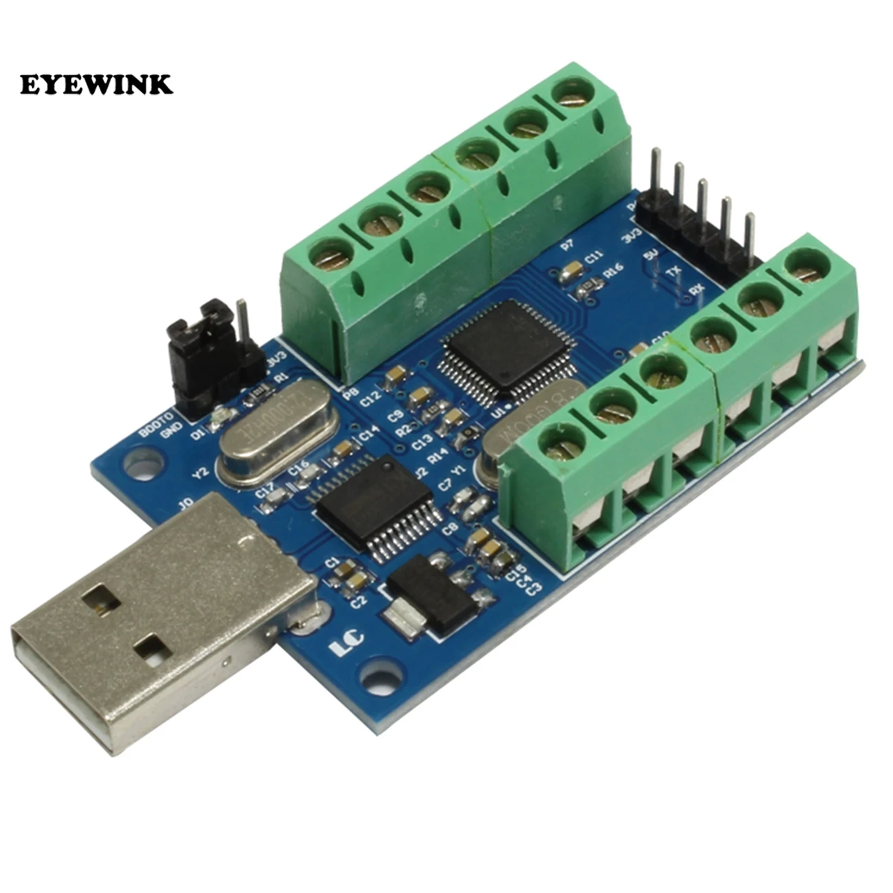 USB 10 канальный 12 битный AD Модуль сбора данных STM32 UART ADC модуль Однопортовый