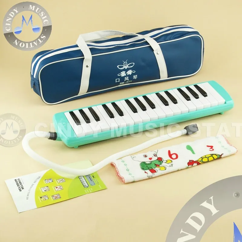 Высокое качество пчела BM 37K 37 key Melodica студент Melodica/pianica (с сумкой для переноски