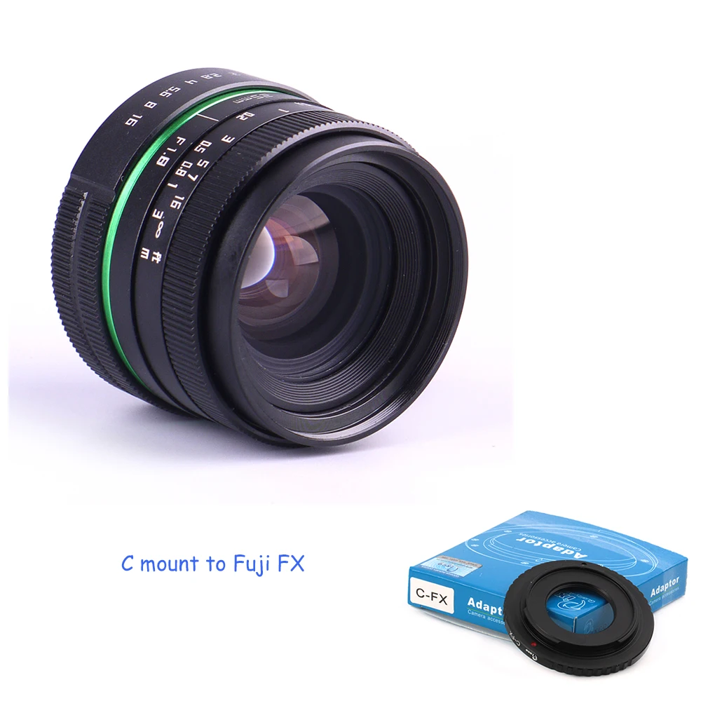Объектив для телевизора 25 мм F1.8 APS-C крепление C камеры + адаптер Sony nex/для nikon1/для