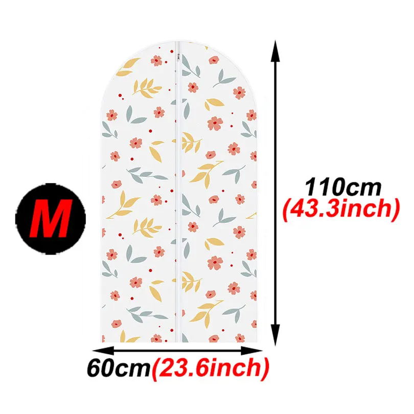 60x110cm Пылезащитный чехол для одежды 3 размера одежда пылезащитный мешок костюм сумка Детская одежда пылезащитный мешок EPA005 - Цвет: 60x110cm
