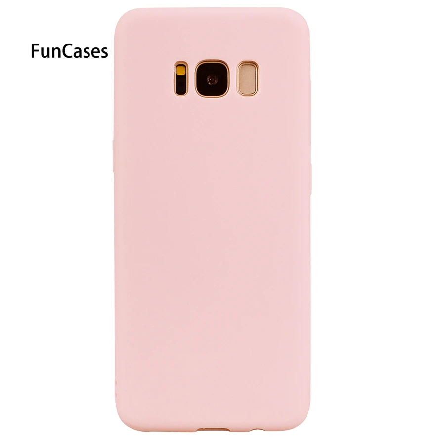 ТПУ карамельного цвета резиновая силиконовый чехол Fundas для samsung Galaxy S6 S7 край