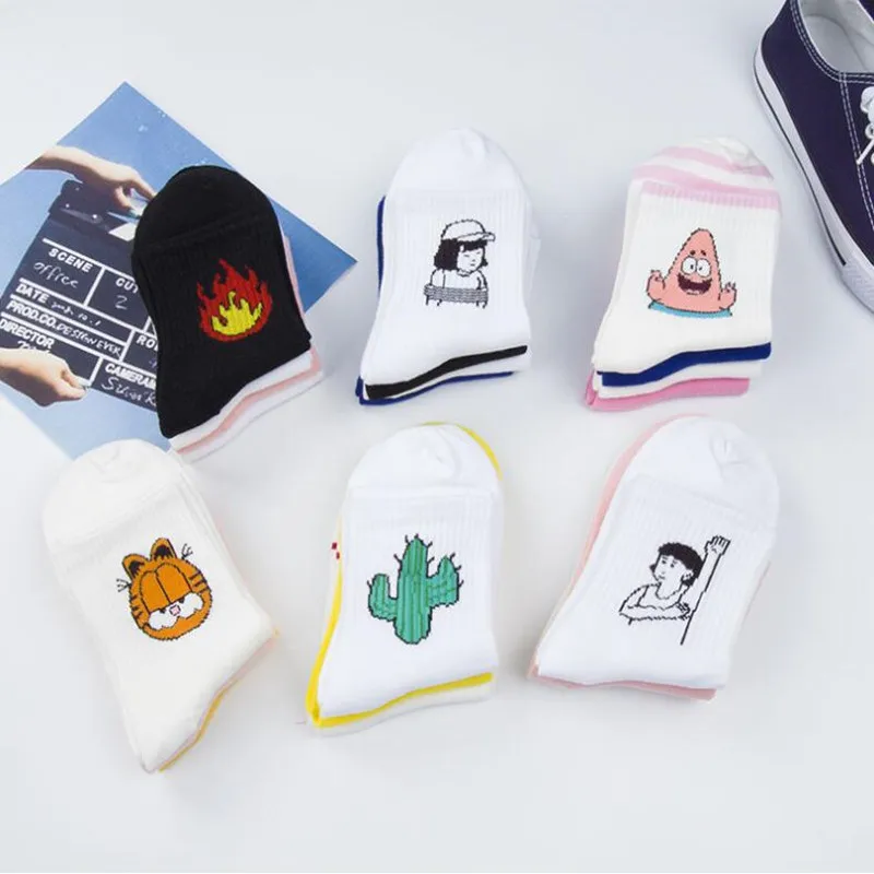 Ieny женские носки harajuku 10 пар стежки 2019 рождественские с принтом popsocket бесплатная