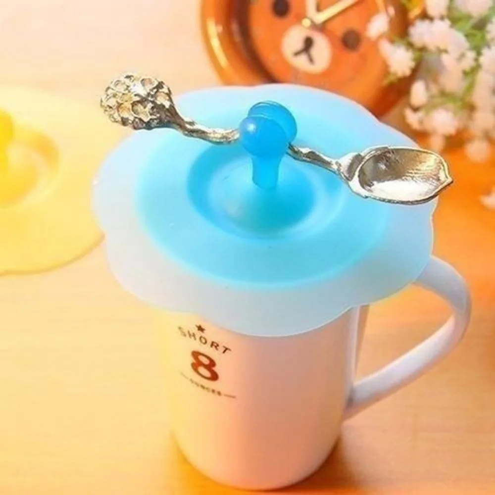 Anti-dust Cup Cover Cartoon Novelty Gift Can Be Fixed a Spoon 10.3cm | Дом и сад