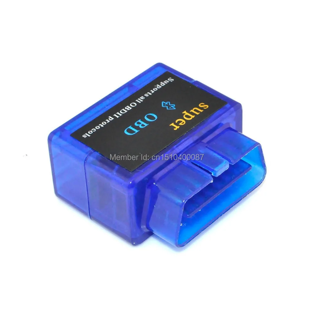 Mini Auto ELM327 Bluetooth V1.5 ODB2 ODBII Car Diagnostic Scanner Tool for Torque Android (Blue) | Автомобили и мотоциклы
