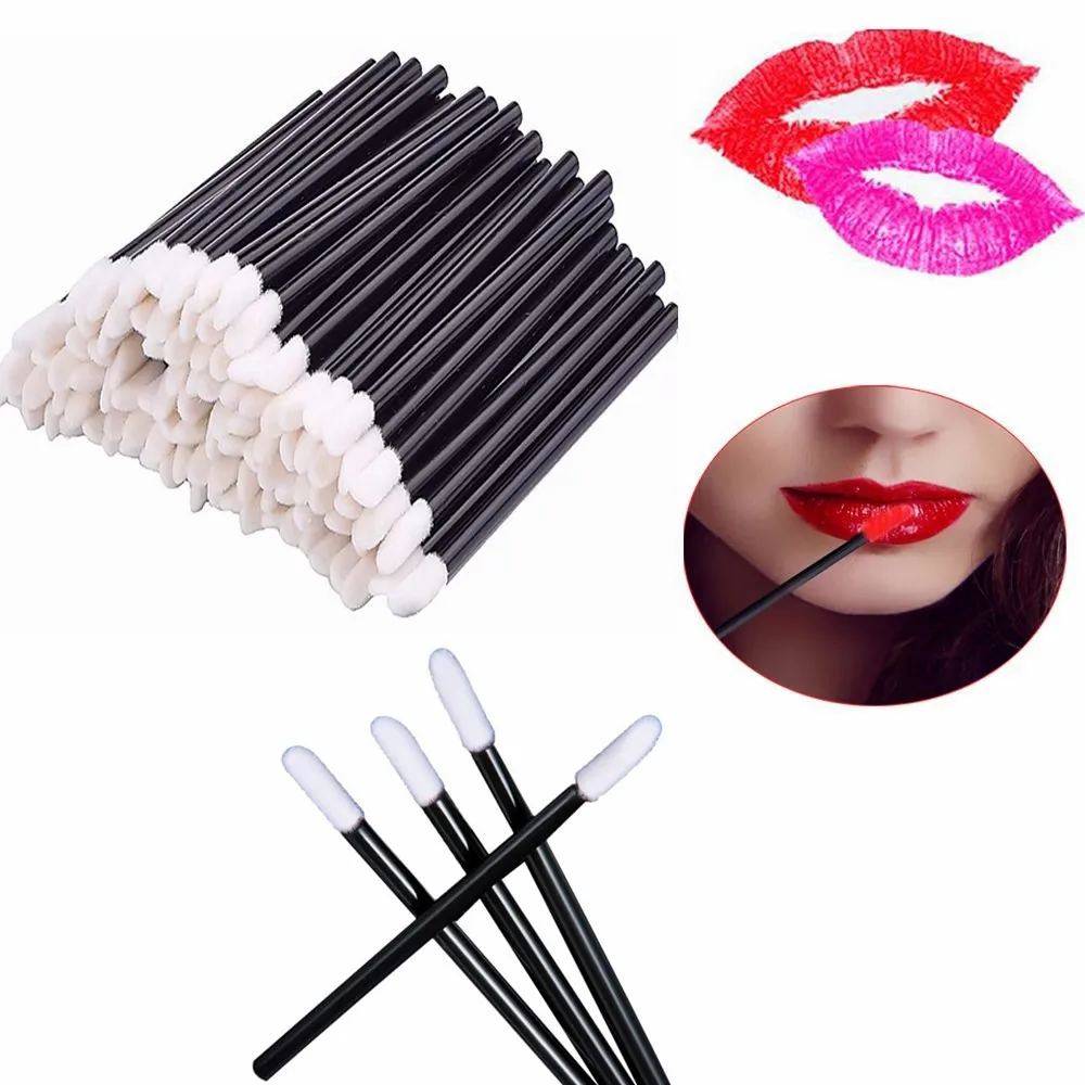 50 шт микро кисть Maquillage тушь для ресниц палочки кисть для губ очиститель ресниц одноразовая Кисть для макияжа Аппликаторы набор кисточек для макияжа