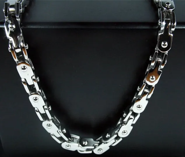 Мужская велосипедная цепь из нержавеющей стали 316L крутая Байкерская 5 мм