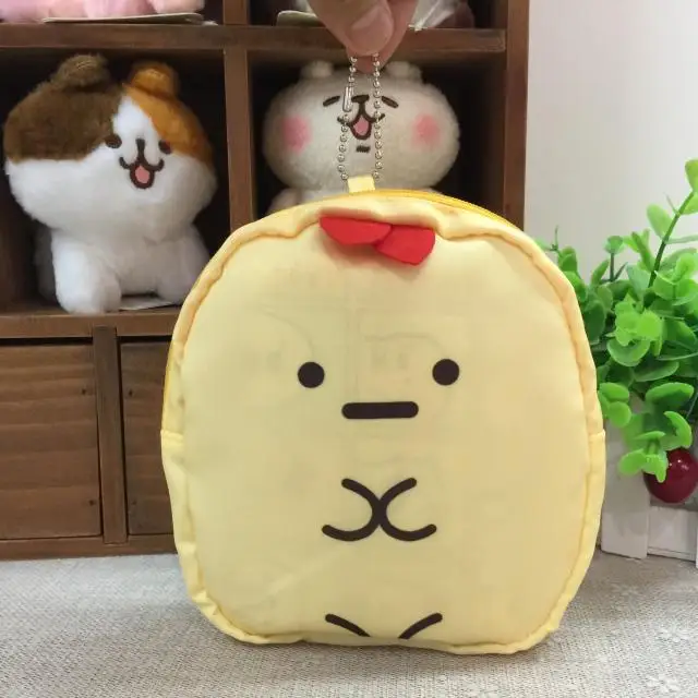 1 шт. sumikko gurashi сумка большая емкость уголок био мультфильм кукла для детей складной переработка сумки шоппер открытый tote сумка унисекс подарок