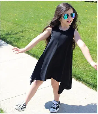 Лидер продаж 2016 детское Повседневное платье макси для маленьких девочек в стиле