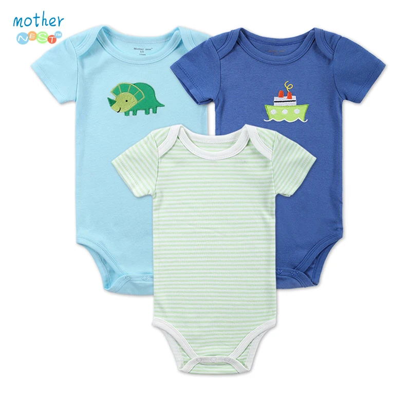 3 шт./лот новинка Детские ползунки летний классный и удобный комплект одежды для