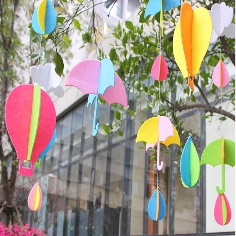 32 шт. фирменный дизайн 3D зонтик от дождя и капель воздушный шар с принтом