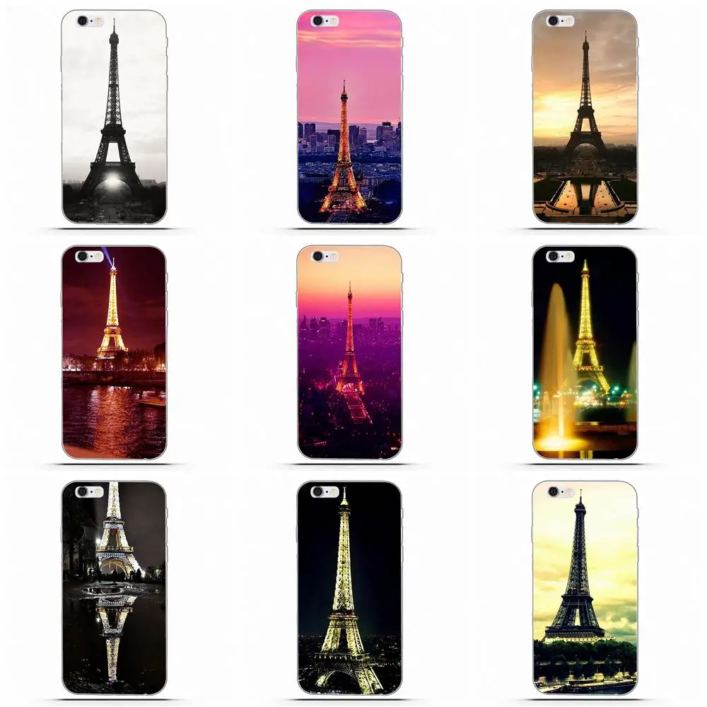Diy Роскошный чехол для телефона Apple iPhone 4 4S 5 5C 5S SE 6 6S 7 8 Plus X Романтический Париж