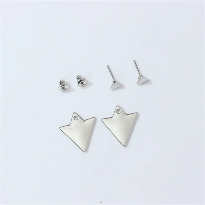 Новые модные женские треугольные серьги ювелирные изделия в стиле панк гвоздики