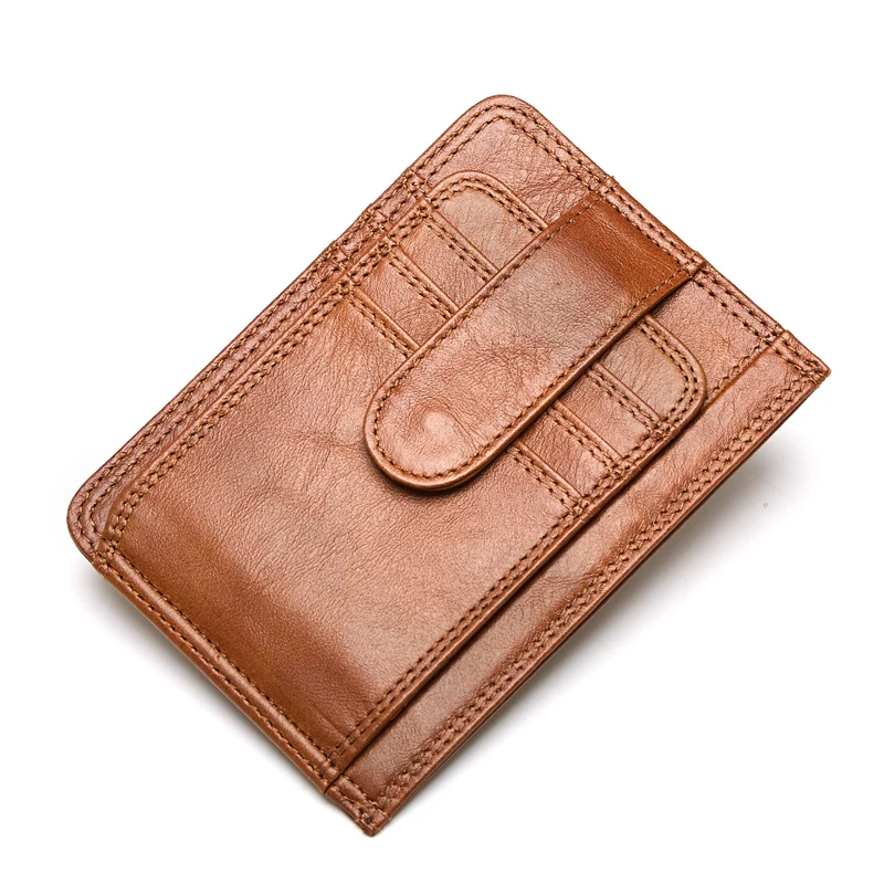 Роскошный бюстгальтер Коровья натуральная кожа тонкие мини мужские кошельки