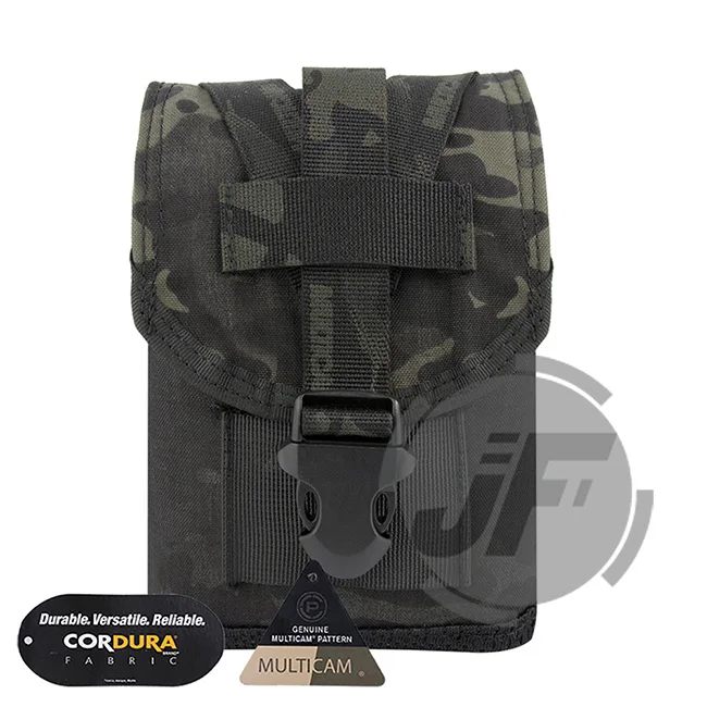 Emerson тактический MOLLE 1 кварт чехол для фляги бутылки воды протектор утилита инструмент сумка Emersongear CORDURA-Multicam - Цвет: MCBK
