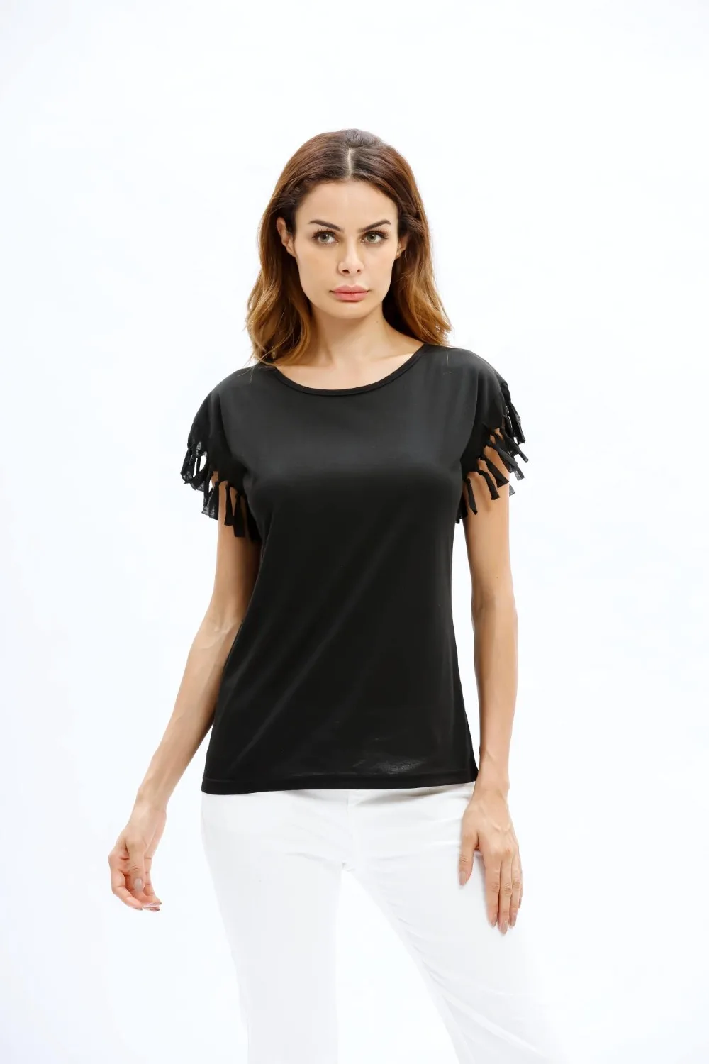 2xl blusas feminina весна лето Стиль Осень 2018 корейский женский топ чистый цвет черный
