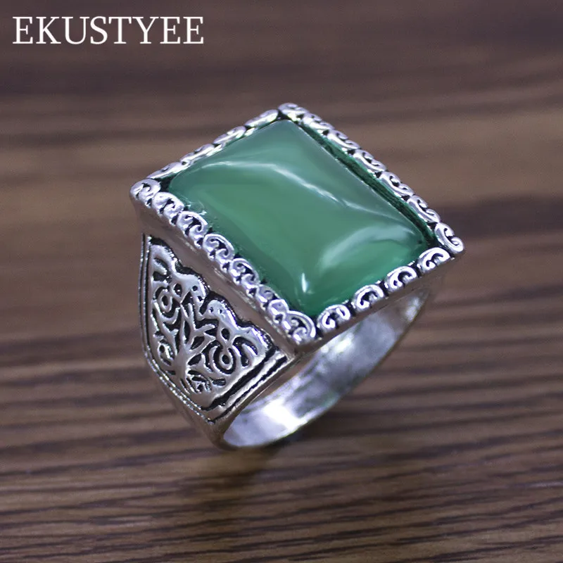 Новое большое кольцо для мужчин ювелирные изделия Квадратные Кольца Размер 8 12