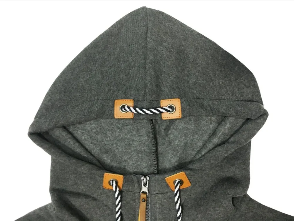 Осень, модные женские куртки с капюшоном размера плюс 4XL 5XL, с карманами, на молнии, с длинным рукавом, большие размеры, топы, черные, серые, на молнии, толстовки