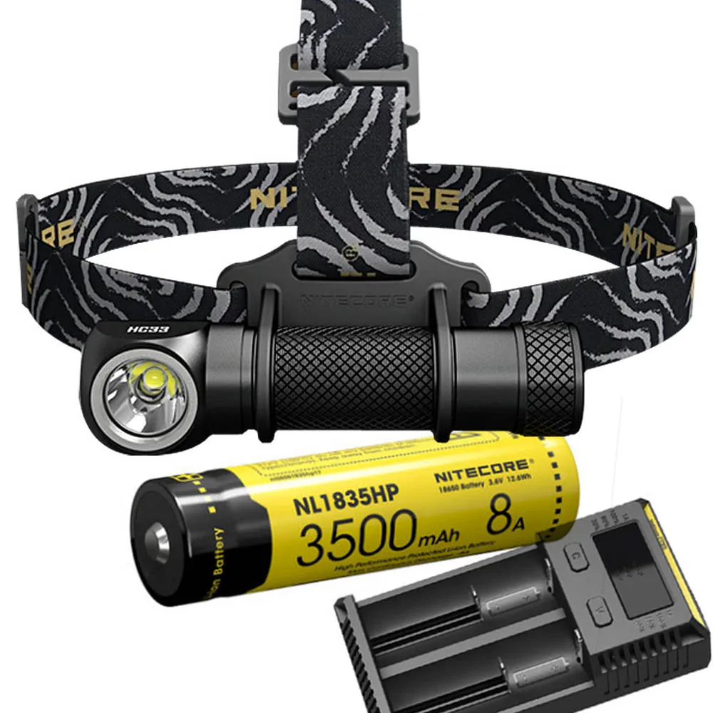 HC33 NL1835HP I2 NITECORE HC33 налобный фонарь CREE XHP35 HD светодиодный Макс 1800 люмен дальность луча 187 м головной светильник 8 режимов работы наружный головной светильник - Испускаемый цвет: HC33 NL1835HP I2