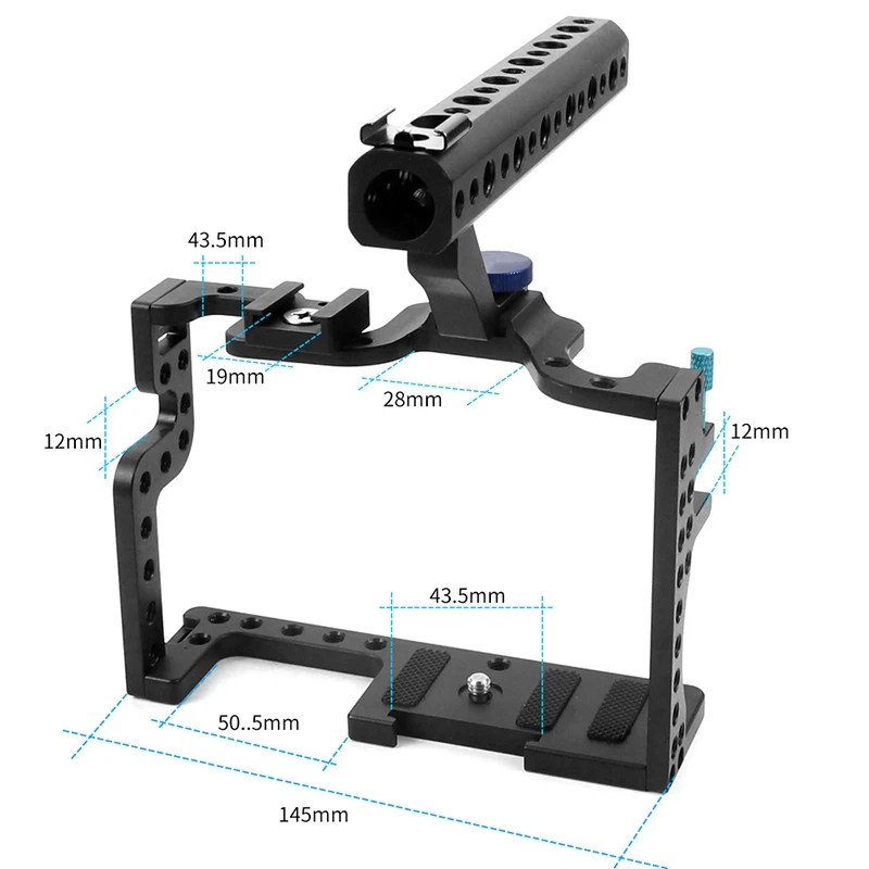 Professional Camera Cage Slr Stabilizer Protective Case Mount For Panasonic Gh3 / Gh4 With Top Handle Grip Digital Phot # |