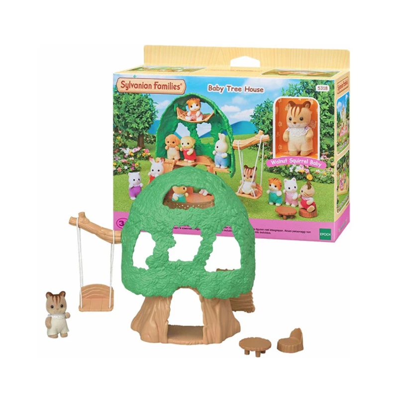 Sylvanian Family Dollhouse детский домик на дереве игрушка фигурка игровой набор подарок для