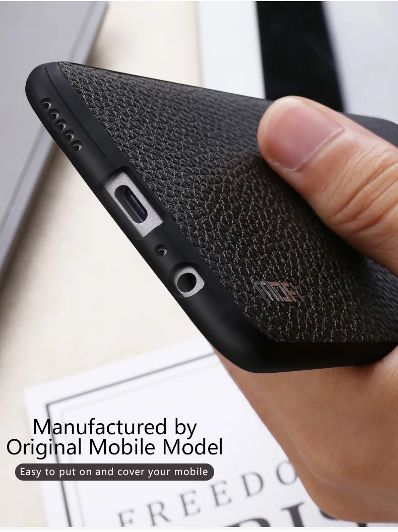 Для huawei P30 чехол Mofi для huawei P30 Lite чехол Pro обложка на заднюю панель из искусственной кожи для huawei P 30 Pro Lite против следов от пальцев Красный