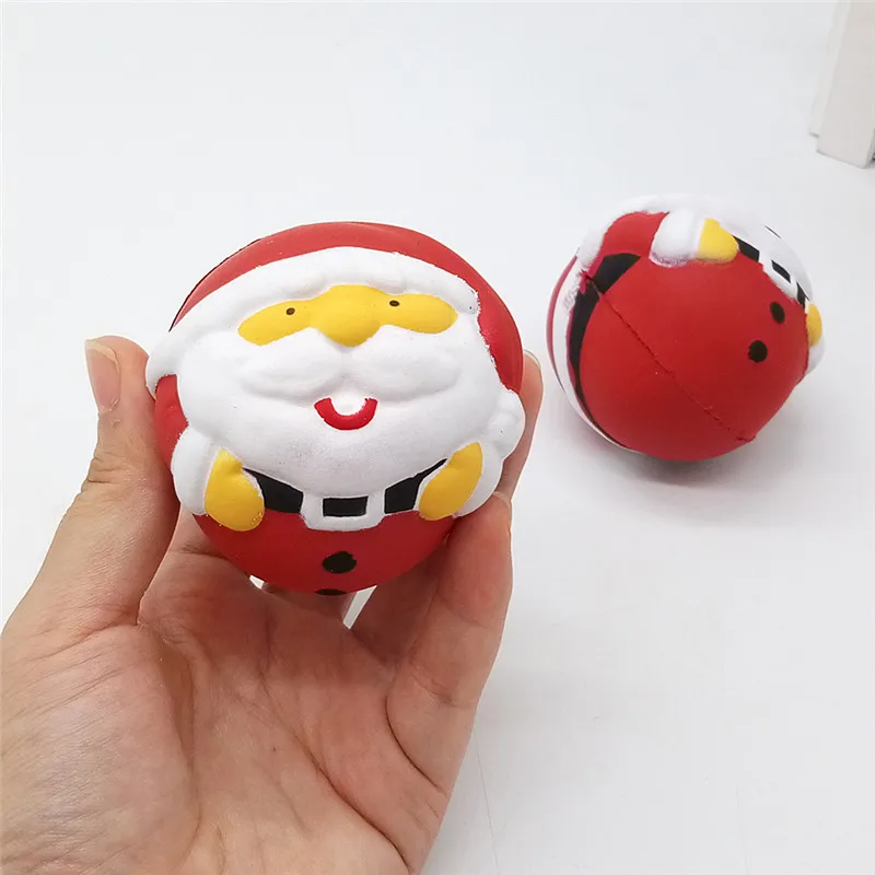Новые забавные рождественские сжимаемые медленно поднимающиеся игрушки милый
