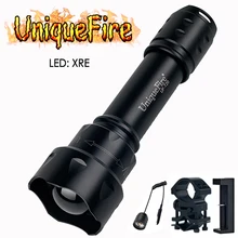 UniqueFire T20 XRE 3 режима портативный мини фонарик с черным фонариком