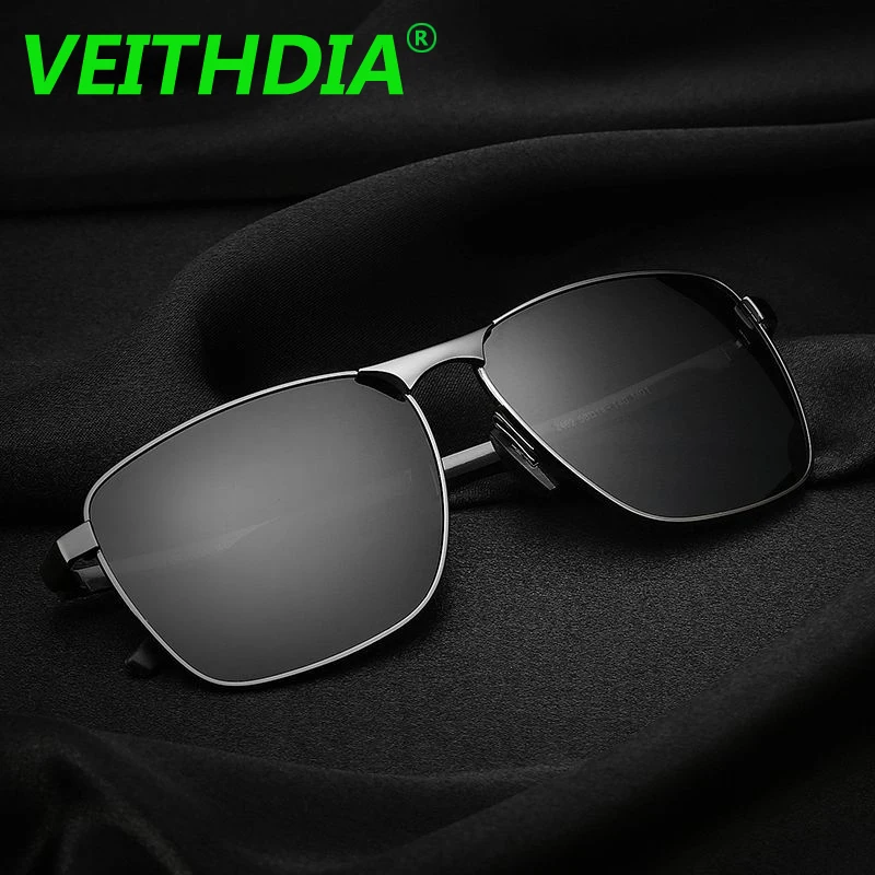 Бренд veithdia поляризационные солнцезащитные очки высокой четкости Для мужчин, очки, подходят для вождения, солнцезащитные очки oculos Винтаж UV400 линзы, мужские очки, солнцезащитные очки для Для мужчин/Для женщин VB2462