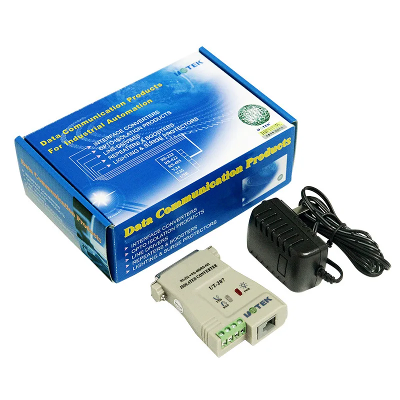 UT 207 оптический RS232 к RS485/422 конвертер DB25/Quad терминал/RJ45| |