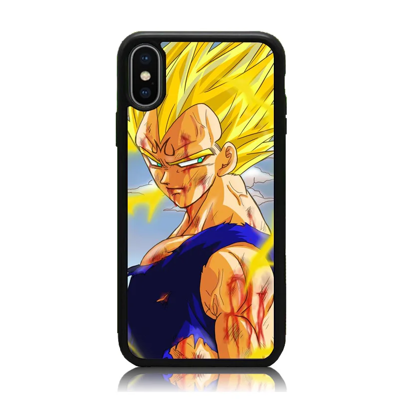 Мультяшный Жемчуг дракона Z Fire Dark красивый чехол Goku paint для IPhone X/Xs/XR/Xs Max Мягкий