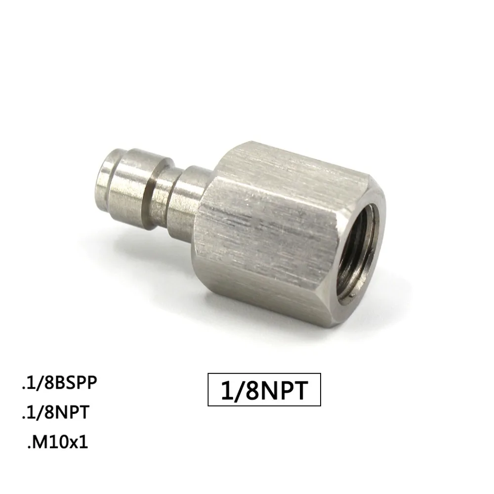 PCP Airforce Пейнтбол быстрый соединитель фитинги 1/8NPT M10x1 1/8 BSPP 8 мм со штекерной