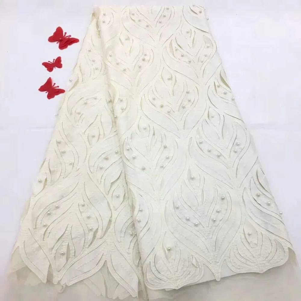 Высокое качество розовый тюль Африканские кружева ткани Свадебные африканские